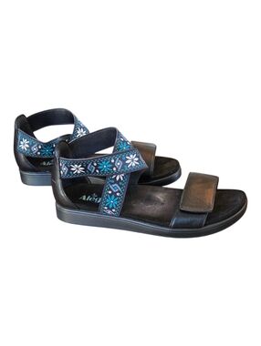 Alegria Lucia Aqua Vegan Sandal Comfort Flats Floral EU 40 US 9.5 - 10
